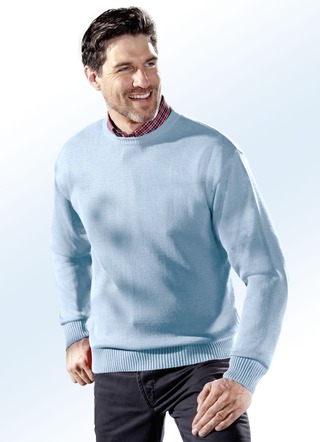 Pullover mit rundem Halsausschnitt in 4 Farben