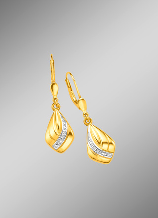 Ohrringe glänzend mit Diamant