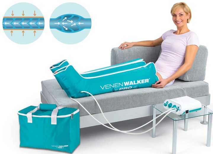 Gesunder Fuß - Vitalmaxx Venen Walker Pro 2 Venen-Massagegerät, in Farbe WEISS/TÜRKIS Ansicht 1