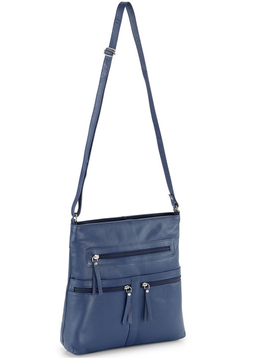 Taschen - Tasche aus Vollrind-Nappaleder, in Farbe MARINE Ansicht 1