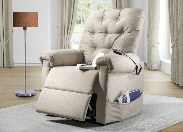 TV- & Relaxsessel - TV-Sessel mit Motor und Aufstehhilfe, in Farbe BEIGE Ansicht 1