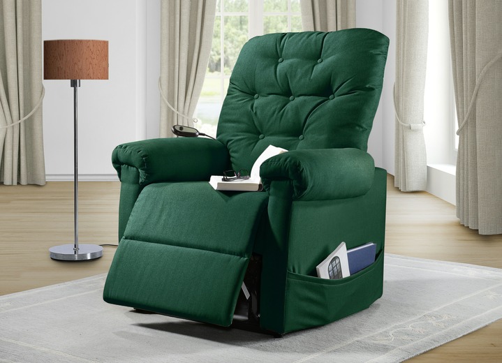 TV- & Relaxsessel - TV-Sessel mit Motor und Aufstehhilfe, in Farbe DUNKELGRÜN Ansicht 1