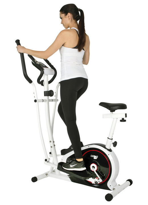Fitness - Christopeit Crosstrainer mit Sitz CT4, in Farbe WS-SCHW-ROT Ansicht 1