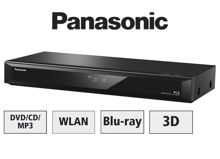 Fernseher - Panasonic Blu-Ray-Recorder mit Twin-Receiver, in Farbe SCHWARZ, in Ausführung mit Sat-Receiver Ansicht 1