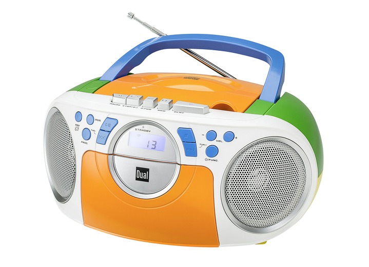 Modern - Dual P70 CD-/Radio-/Kassettenspieler, in Farbe BUNT Ansicht 1