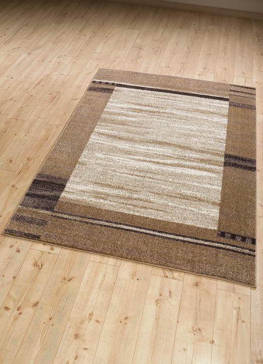Klassisch - Brücken und Teppiche mit Bordüre, in Größe 111 (Brücke, 60x110 cm) bis 282 (Teppich, 200x290 cm), in Farbe BEIGE Ansicht 1