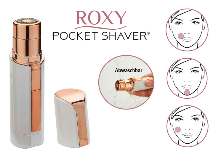 Rasierer & Haarentfernung - Haarentferner Roxy Pocket Shaver, in Farbe WEISS/GOLD Ansicht 1
