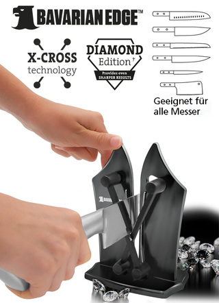Messerschärfer mit X-Cross Technologie