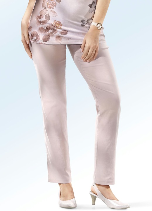 Damenmode - Hochelastische Hose, in Größe 036 bis 058, in Farbe ROSENHOLZ Ansicht 1