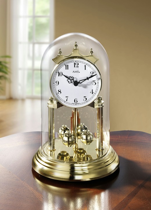 Uhren - Jahresuhr mit Drehpendeltechnik, in Farbe GOLD Ansicht 1