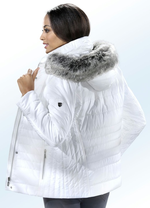 Jacken, Mäntel, Blazer - Jacke mit abnehmbarer Kapuze, in Größe 034 bis 048, in Farbe WEISS Ansicht 1