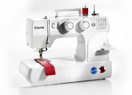 Clarie 16DLK Freiarm-Nähmaschine mit Zubehör für Jeans und Leder