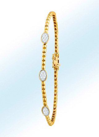 Elegantes Armband mit 21 Brillanten