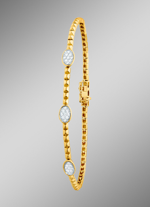 mit Diamanten - Elegantes Armband mit 21 Brillanten, in Farbe  Ansicht 1