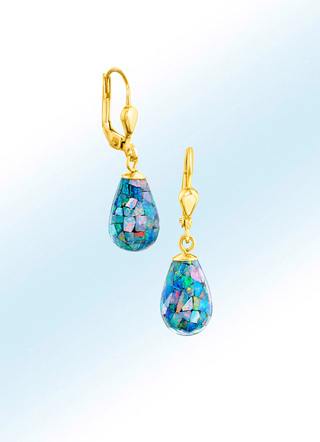 Ohrringe mit Mosaik-Opal