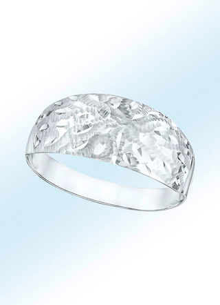 Damenring, diamantiert und satiniert