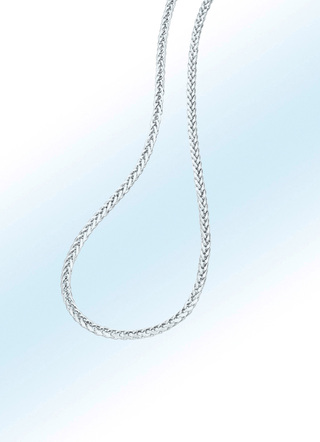 Zopf-Halskette mit Karabiner