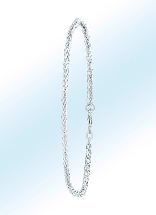 Zopfketten-Armband mit Karabiner