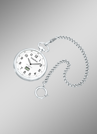 Funk-Taschenuhr der Marke Para mit Uhrenkette