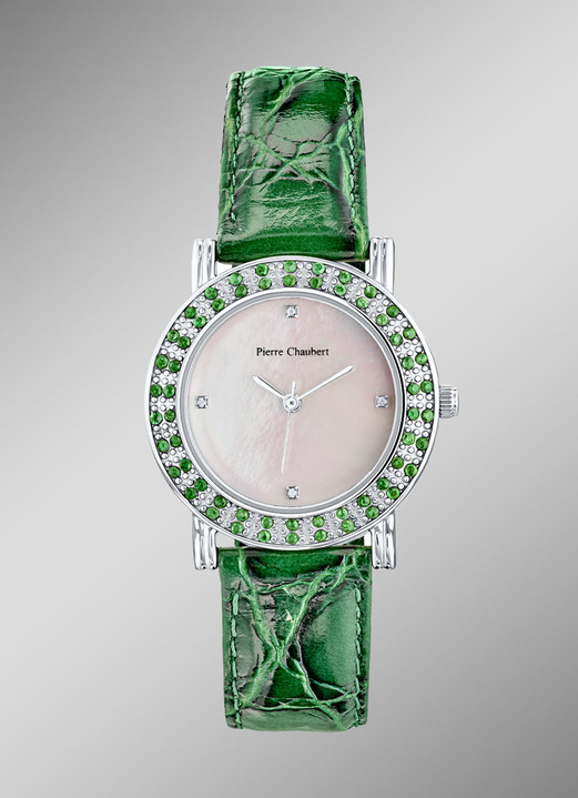 Quartzuhren - Schöne Quartz-Damenuhren, in Farbe , in Ausführung Smaragd, grün Ansicht 1