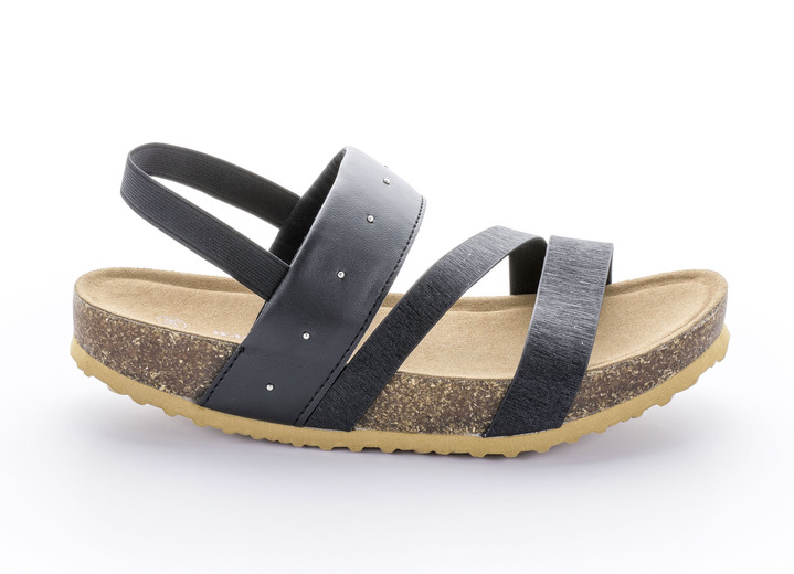 Gesunder Fuß - Walkmaxx®-Sandale, in Größe 036 bis 042, in Farbe SCHWARZ Ansicht 1