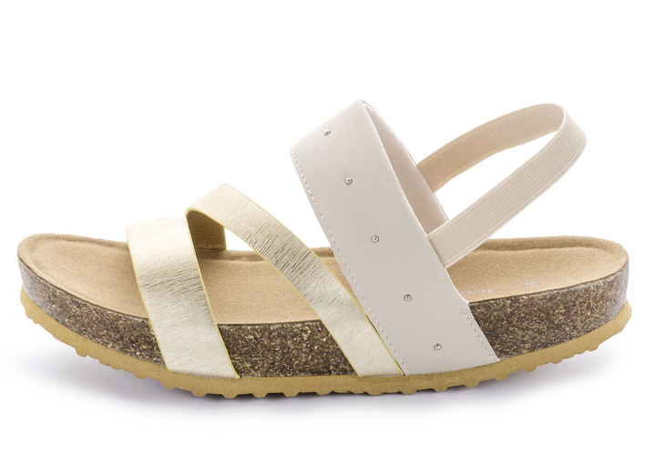 Gesunder Fuß - Walkmaxx®-Sandale, in Größe 036 bis 042, in Farbe BEIGE-GOLD Ansicht 1
