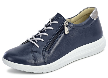 Schnürschuh mit praktischem Seitenreißverschluss