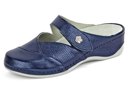 Mubb Clog aus metallisiertem Leder