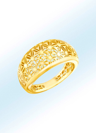 Damenring 3D-Blumen-Design