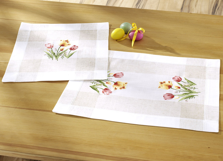 Tischdecken - Filigran gearbeitete Tisch- und Raumdekoration, in Größe 102 (Läufer, 40/ 85 cm) bis 404 (Kissenbezug, 40/ 40 cm), in Farbe SEKT Ansicht 1
