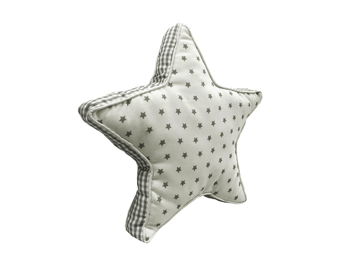 Kissenbezüge - Deko-Kissen Sternen-Motiv , in Farbe SILBER