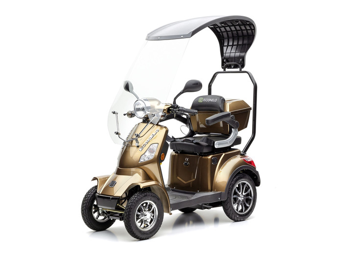 Mobilität - Econelo Akku-Quad J4000 mit Wind- und Wetterschutz, in Farbe BRAUN Ansicht 1