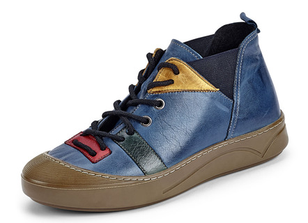 Attraktive Schnür-Stiefelette in 3 Farben mit herausnehmbarem Fußbett, Weite G