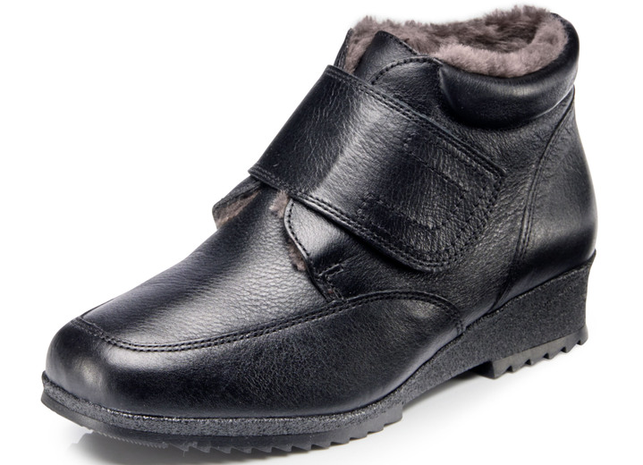 - Stiefelette mit Klettverschluss, in Größe 036 bis 042, in Farbe SCHWARZ Ansicht 1