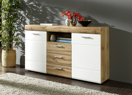 Sideboard mit Schubladen und Türen mit Softclose und Selbsteinzug