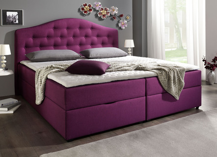 Boxspringbett mit Bettkasten und Kaltschaumtopper