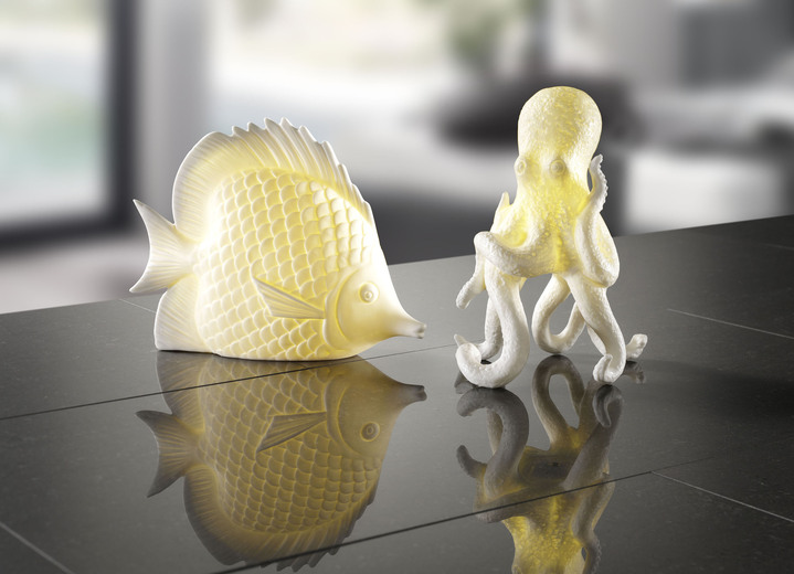 Wohnaccessoires - LED Meerestiere , in Farbe WEISS, in Ausführung LED-Leuchte Fisch, klein Ansicht 1