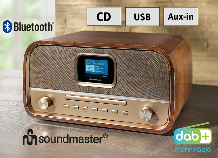 Soundmaster DAB970BR Stereoanlage mit DAB+ Radio