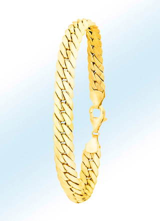 Panzerkettenarmband aus Gold