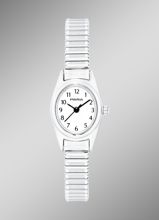 Para - Elegante Para-Quartz-Damenuhr, in Farbe , in Ausführung Silberfarben