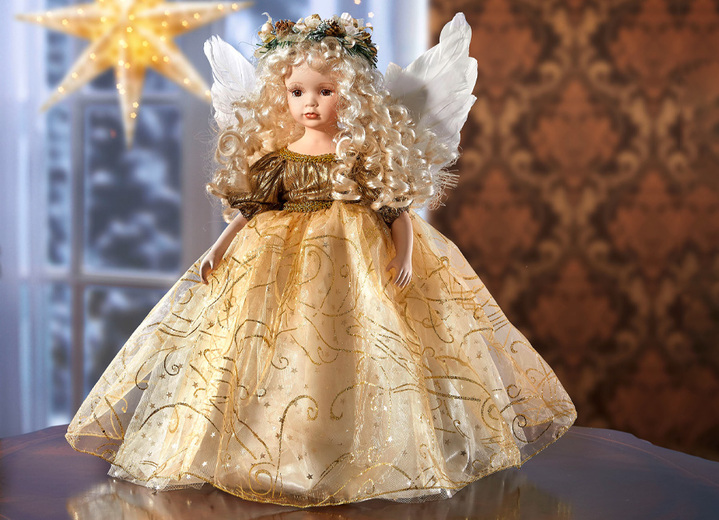 Weihnachtliche Dekorationen - Bezaubernder Engel, in Farbe GOLD