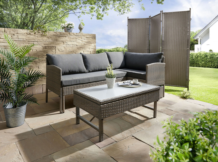 Gartenmöbel - Balkon-Lounge Viletta, in Farbe NATURGRAU Ansicht 1