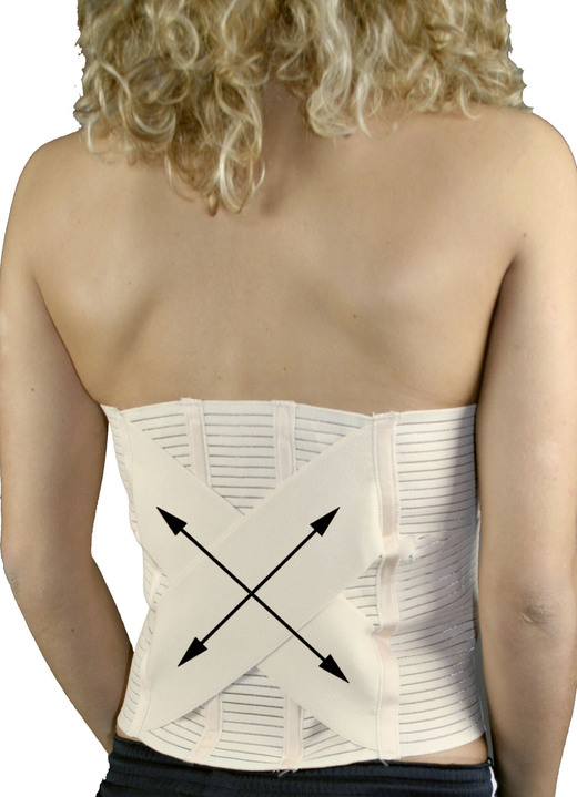Gesunder Rücken - Orthopädischer Bauch- und Rückenstützgürtel, in Größe 001 bis 003, in Farbe BEIGE