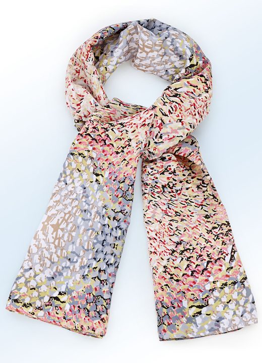 Tücher & Schals - Schal mit Fantasiedessin , in Farbe WEISS-BUNT Ansicht 1