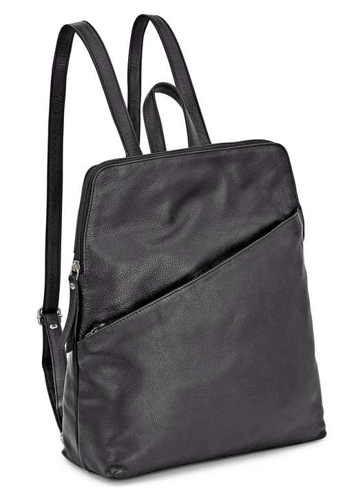 Taschen - Rucksack in aktuellem Design, in Farbe SCHWARZ Ansicht 1