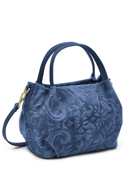 Taschen - Laurina Tasche mit edler Prägung, in Farbe BLAU Ansicht 1