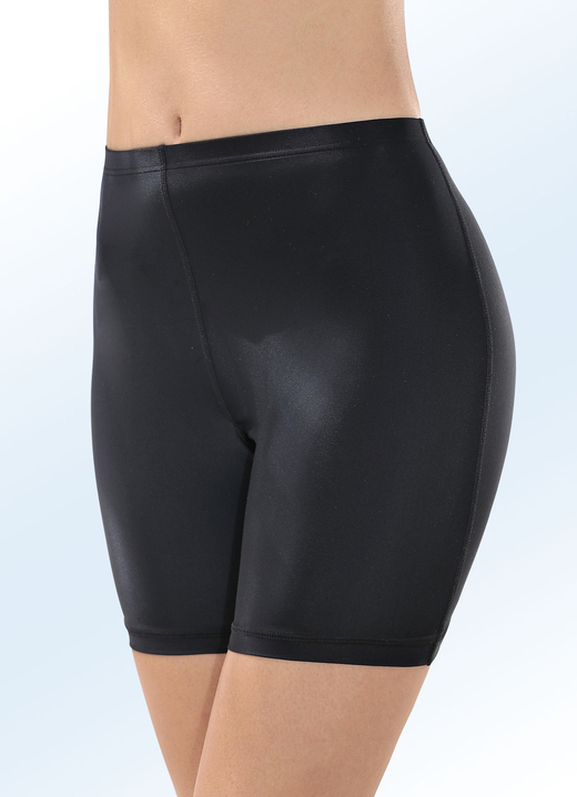 Bademode - Zweierpack Bikinihosen, in langer Form, in Größe 038 bis 054, in Farbe 1X SCHWARZ, 1X MARINE Ansicht 1