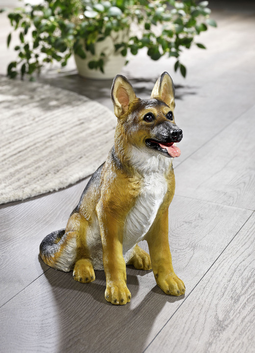 - Wetter- und frostbeständiger Schäferhund, in Farbe BRAUN-SCHWARZ-BEIGE