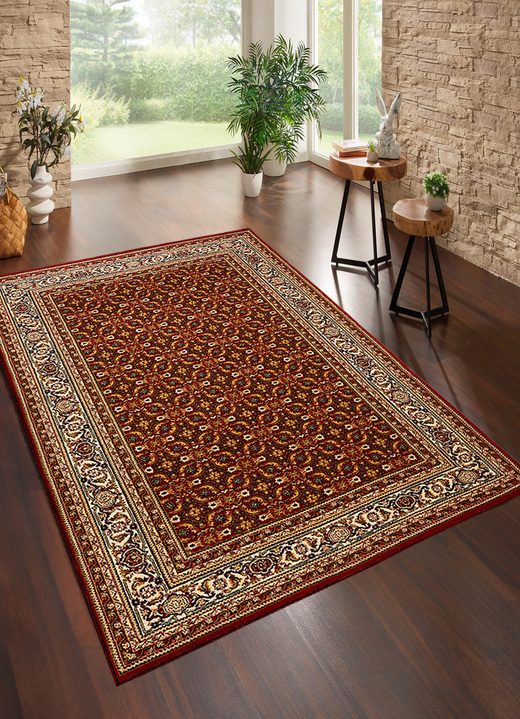 Klassisch - Hochwertig gearbeitete Brücken und Teppiche, in Größe 111 (Brücke, 60x110 cm) bis 252 (Teppich, 165x230 cm), in Farbe ROT Ansicht 1