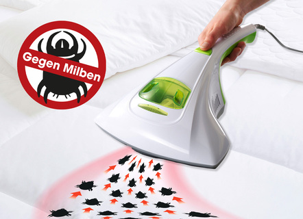 Milbensauger mit UV-C-Lampe